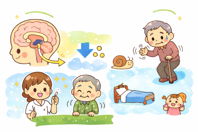パーキンソン病とは？振戦の本質と病態を鍼灸師の視点で正しく理解するのイメージ図