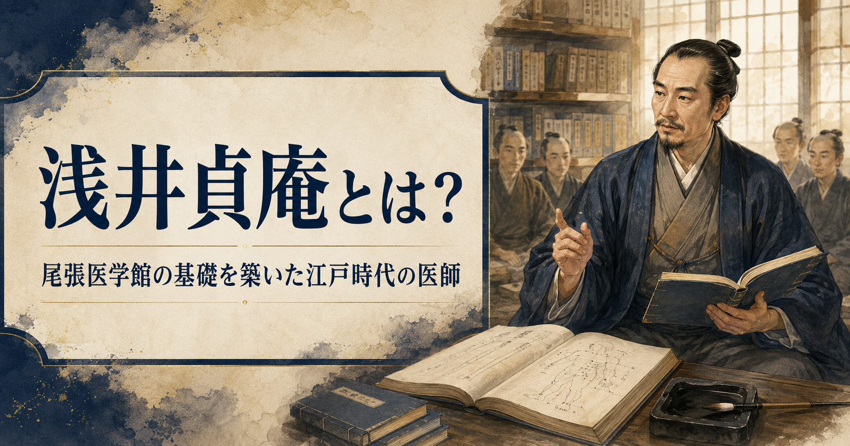 浅井貞庵とは？尾張医学館の基礎を築き、三千人余りの門人を育てた江戸時代の医師